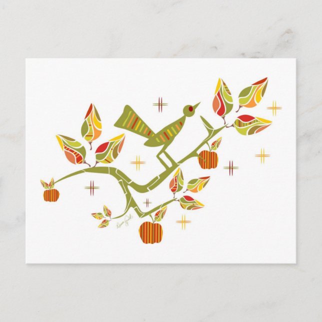 Retro Fall Postcard (Front)
