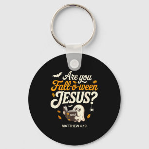 Retro Fall Religious Bible Matthew Are You Fall-o- Key Ring