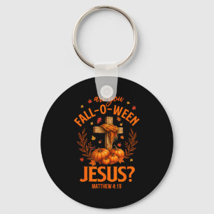 Retro Fall Religious Bible Matthew Are You Fall-o- Key Ring