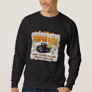Retro Fall Season Pumpkin Patch Vintage Autumn Tha Sweatshirt