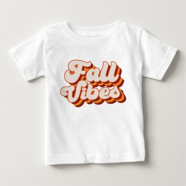 Retro Fall Vibes Baby T-Shirt (Front)