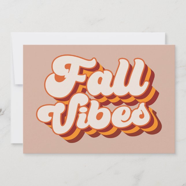 Retro Fall Vibes Card (Front)