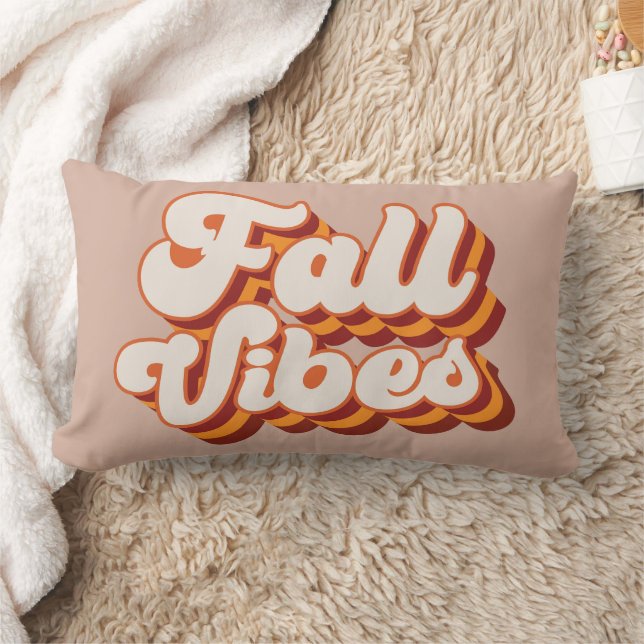 Retro Fall Vibes Lumbar Cushion (Blanket)