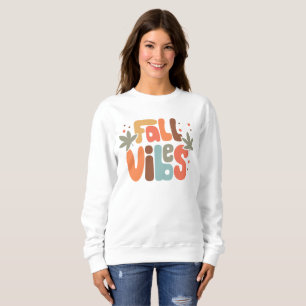 Retro Fall Vibes Modern Floral Sweatshirt