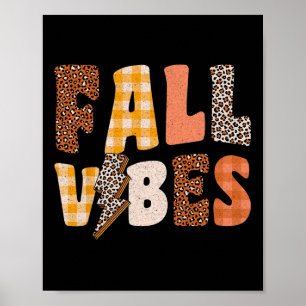 Retro Fall Vibes Poster