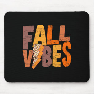 Retro Fall Vibes Pumpkin Season Autumn Men Women Mouse Mat