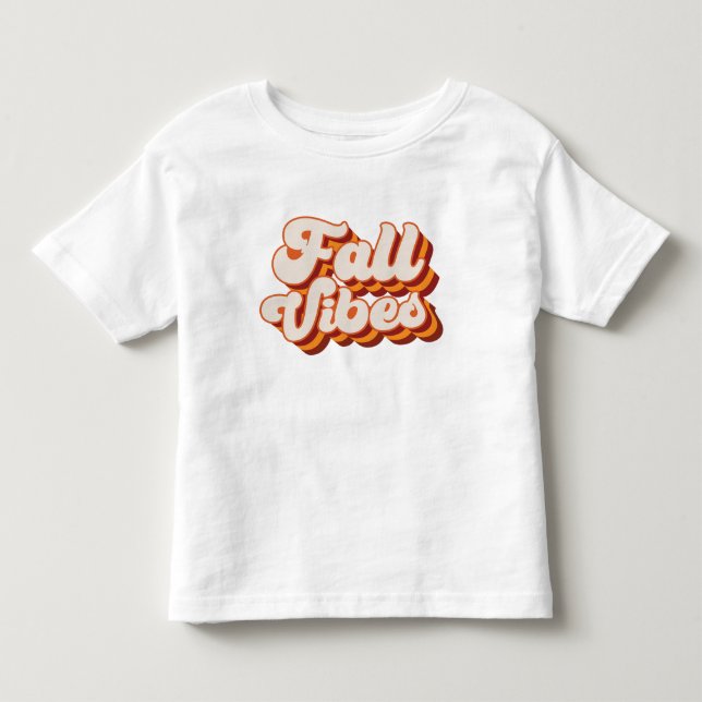 Retro Fall Vibes Toddler T-Shirt (Front)