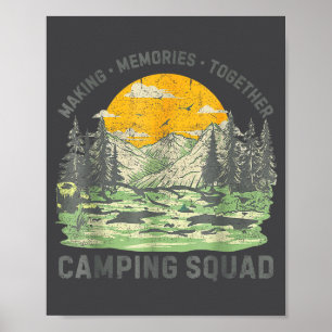 Retro Family Camng Crew Est 2025 Camper Camp Camng Poster