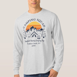 Retro Family Camping Squad Matching Dad T-Shirt