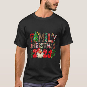 Retro Family Christmas Crew 2023 Matching Family T-Shirt