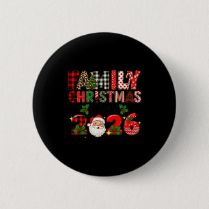 Retro Family Christmas Crew 2026 Squad Family Matc 6 Cm Round Badge