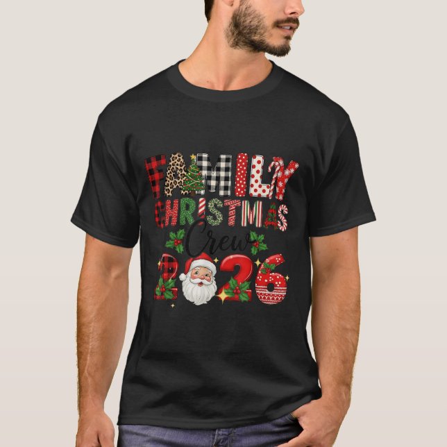 Retro Family Christmas Crew 2026 Squad Family Matc T-Shirt (Front)