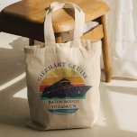 Retro Family Cruise Trip Custom Matching Vacation Tote Bag<br><div class="desc">Matching retro cruise ship retro design personalised for the whole family on a well deserved vacation. Would look great in the family photos and makes a great keepsake. Simply add your family name,  the departure port and destination or add the year of the cruise by clicking the "Personalise" button.</div>