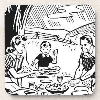Retro Family Picnic Coaster