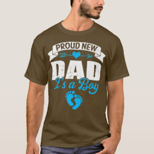 Retro Family Proud New Dad It's A Boy Gender Revea T-Shirt
