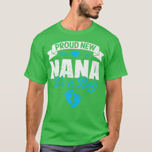Retro Family Proud New Nana It's A Boy Gender Reve T-Shirt