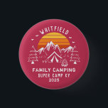 Retro Family Vacation Matching Camping 3 Cm Round Badge<br><div class="desc">Good mood? Just add campfire,  s'mores,  and the rest of the family with a matching outfit. Cute camping theme design you can customize for your next family adventure with a place holder for the site and year. Perfect for family photos while you're out there exploring the jungle or campsite</div>