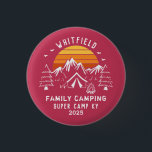 Retro Family Vacation Matching Camping 3 Cm Round Badge<br><div class="desc">Good mood? Just add campfire,  s'mores,  and the rest of the family with a matching outfit. Cute camping theme design you can customize for your next family adventure with a place holder for the site and year. Perfect for family photos while you're out there exploring the jungle or campsite</div>