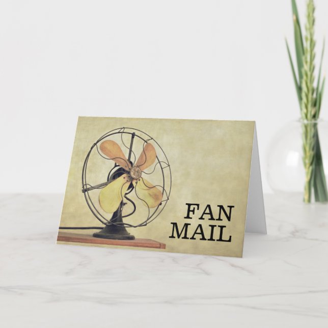 Retro Fan Mail Greeting Card (Front)
