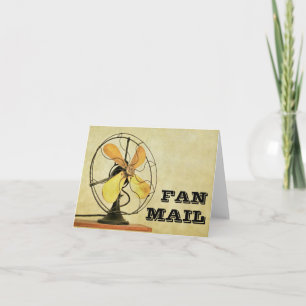 Retro Fan Mail Note Card