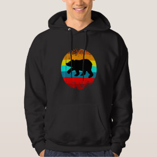 Retro Farm Animal Graphic With A Vintage Bear Hoodie