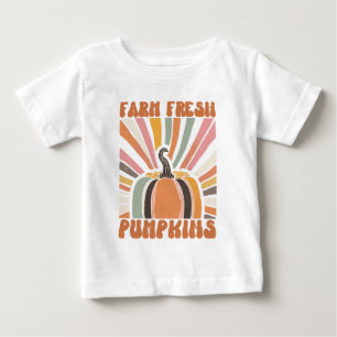 Retro Farm Fresh Pumpkins Baby T-Shirt