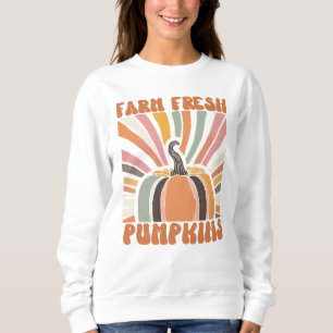 Retro Farm Fresh Pumpkins Sweatshirt