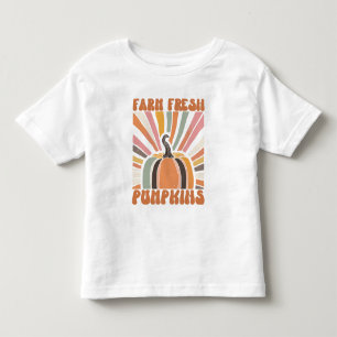 Retro Farm Fresh Pumpkins Toddler T-Shirt
