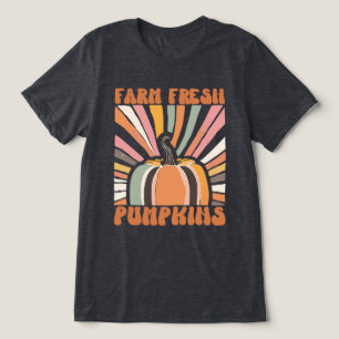 Retro Farm Fresh Pumpkins Tri-Blend Shirt