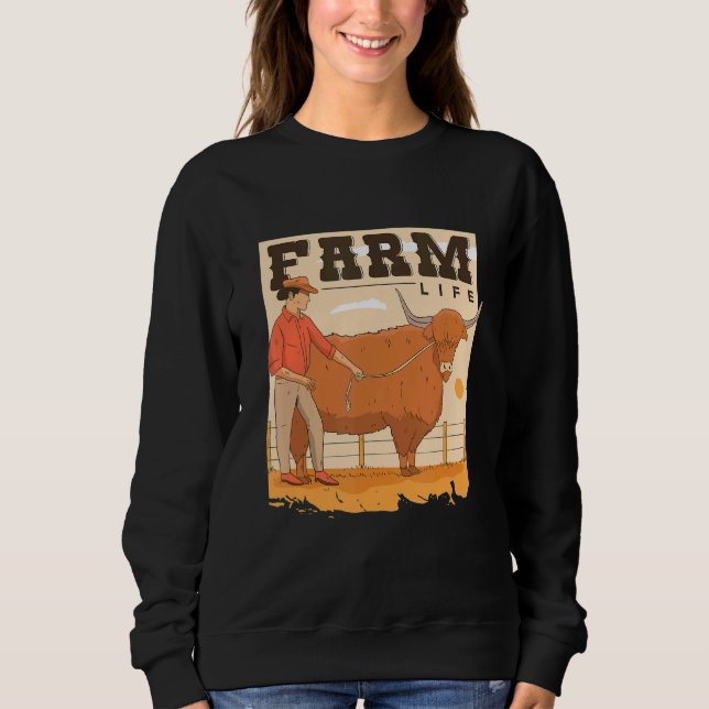 Retro Farm Sunset Sweatshirt (Front)
