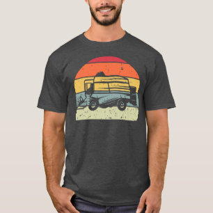 Retro Farmer Tractor Vintage Farmer Tractor Silhou T-Shirt