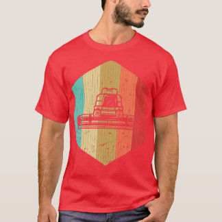 Retro Farmer Tractor Vintage Farmer Tractor Silhou T-Shirt