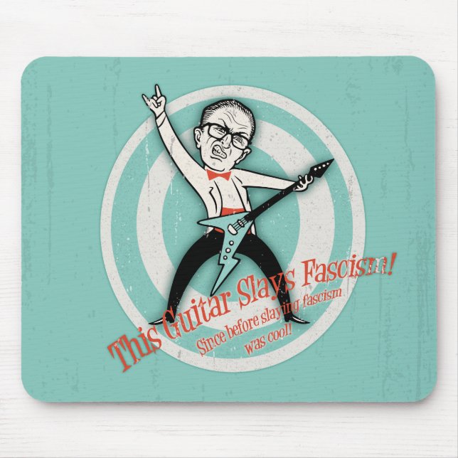 Retro Fascism Slayer Mouse Mat (Front)