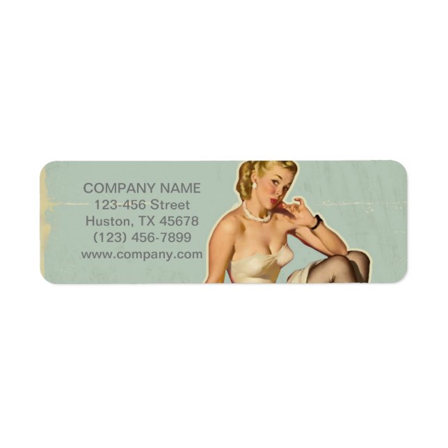 Retro Fashion Girl Hair Stylist Makeup Artist (Front)