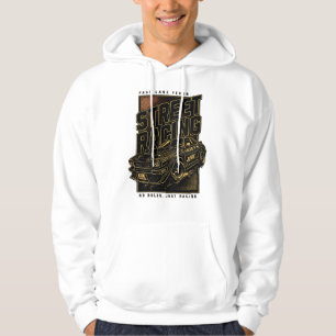 Retro Fast Lane Fever Sports Car Art Hoodie