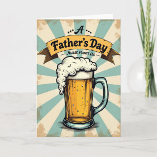 Retro Fathers Day Beer Card