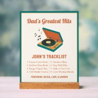 Retro Father's Day "Dad's Greatest Hits" Custom