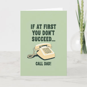Retro Fathers Day Phone Card