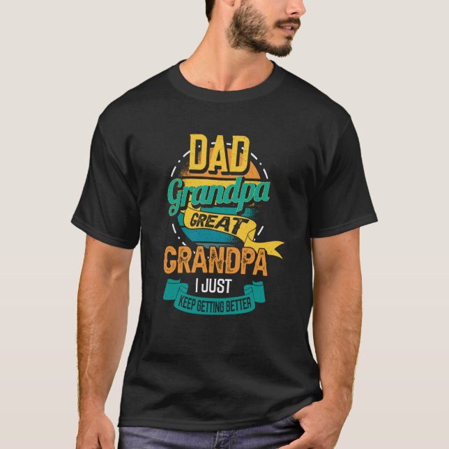 Retro Father's day saying for your Daddy and grand T-Shirt (Front)