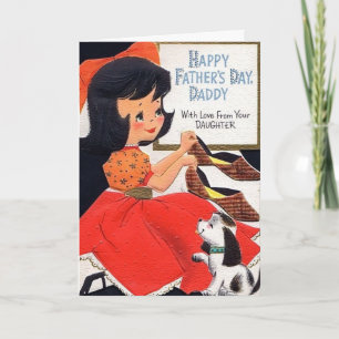 Retro Father's Day - With Love from Daughter, Card