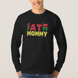 Retro Fatty Cat Mommy Fat Chonk Mom Kitty T-Shirt