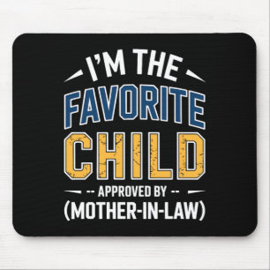 Retro Favourite Child Mother In Law Approved Mouse Mat