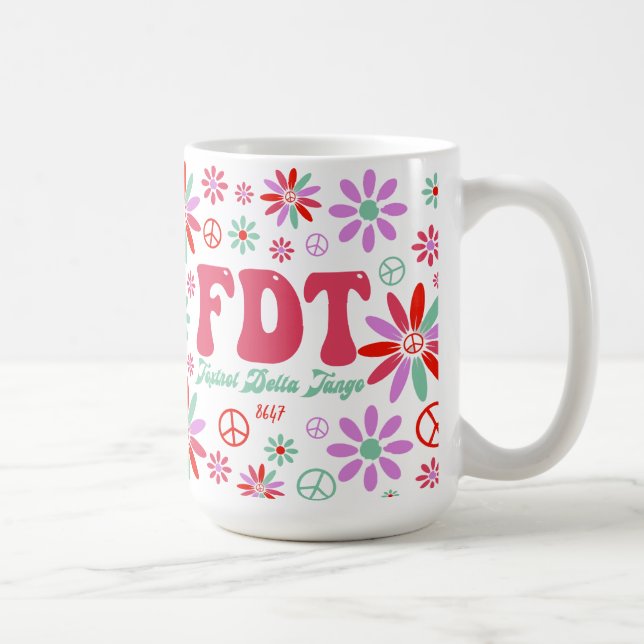 Retro FDT Foxtrot Delta Tango Coffee Mug (Right)