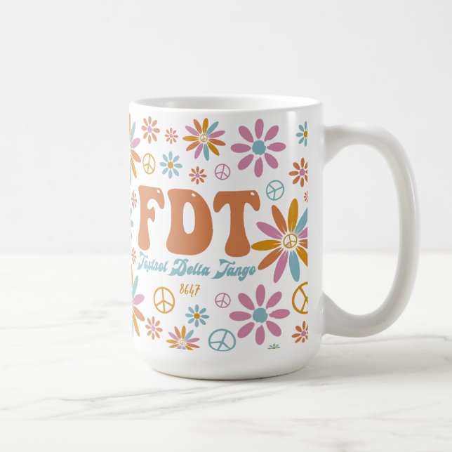 Retro FDT Foxtrot Delta Tango Coffee Mug (Right)
