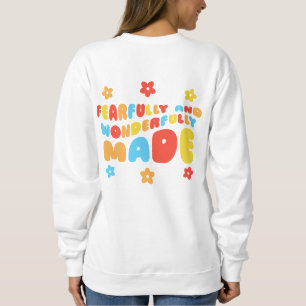 Retro Fearfully & Wonderfully Made Psalms 139:14 Sweatshirt