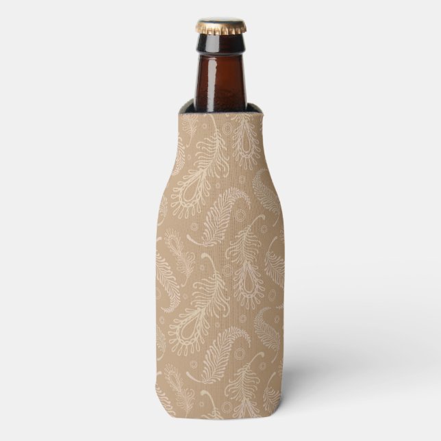 Retro-feater-pale-pattern Bottle Cooler (Bottle Front)