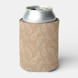 Retro-feater-pale-pattern Can Cooler