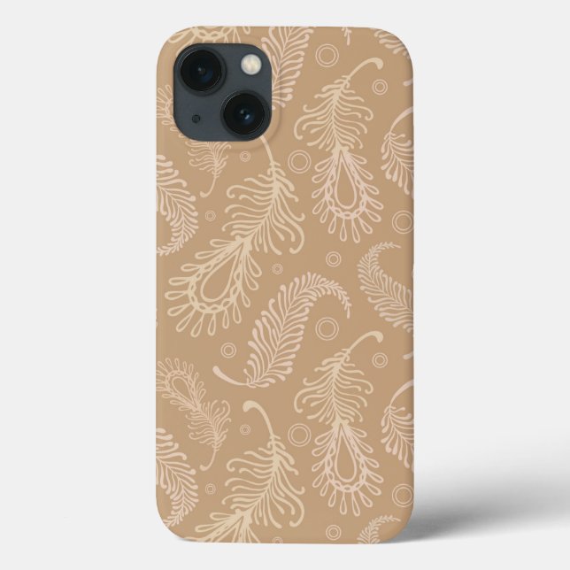 Retro-feater-pale-pattern Case-Mate iPhone Case (Back)