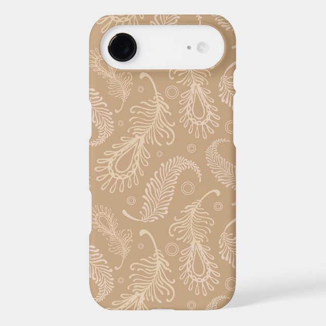 Retro-feater-pale-pattern Case-Mate iPhone Case (Back)