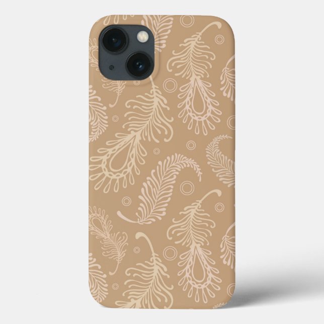 Retro-feater-pale-pattern Case-Mate iPhone Case (Back)